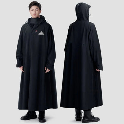 Unisex Regnfrakke Lang Oxford Vandtæt Poncho 8