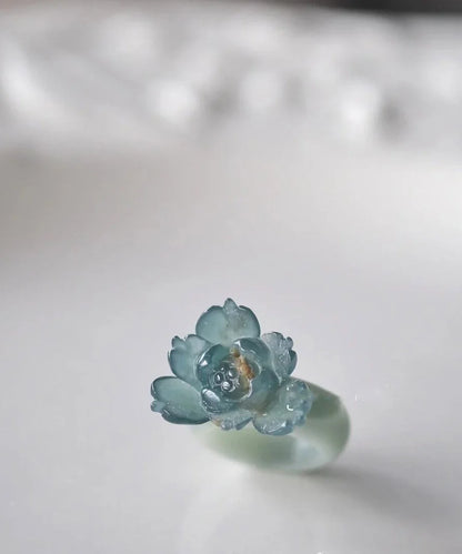 Unisex Ring Klassisk Design med Lotusmotiv 3