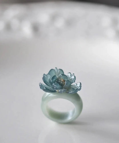 Unisex Ring Klassisk Design med Lotusmotiv 4