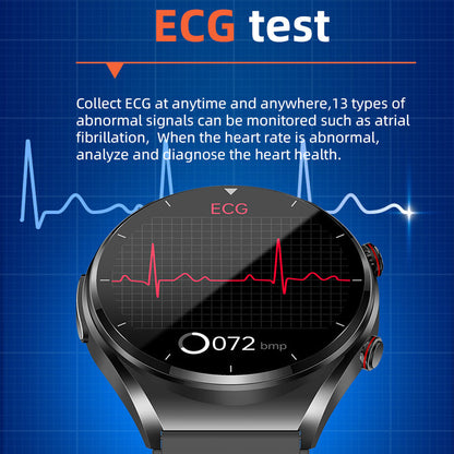 Unisex Smartwatch med EKG og Blodsukkerfunktion til Sundhedsovervågning 7