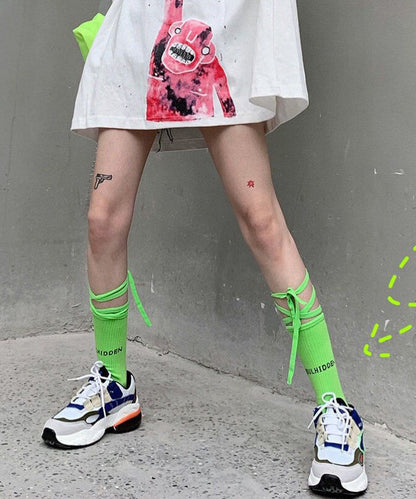 Unisex Sokker med Krydsremme i Japansk Stil Casual 2