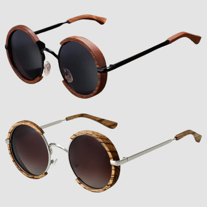 Unisex Solbriller Rund Vintage Stil 3