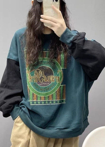 Unisex Sweatshirt med Sort Print til Streetwear 1