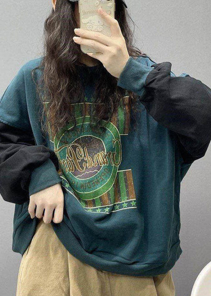 Unisex Sweatshirt med Sort Print til Streetwear 3