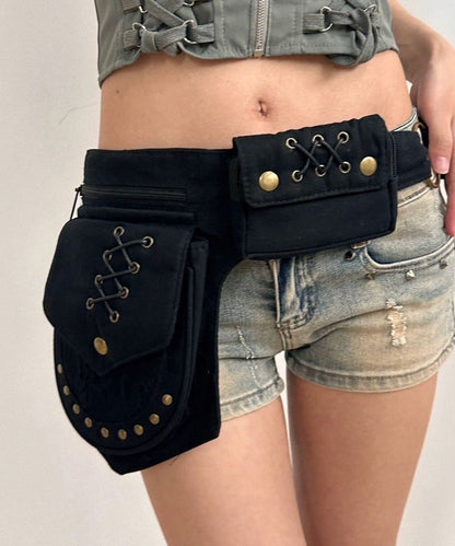 Unisex Talje Sidepakke Taske Retro Stil 1