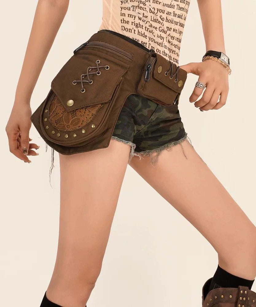 Unisex Talje Sidepakke Taske Retro Stil 2