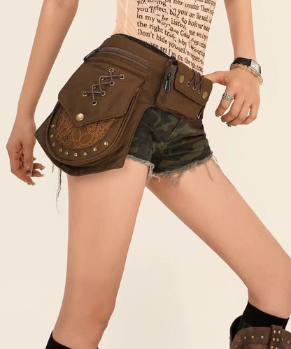 Unisex Talje Sidepakke Taske Retro Stil 2