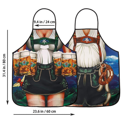Unisex Trachten Skørtesæt Med 3D-Motiver Polyester Til Oktoberfest 4
