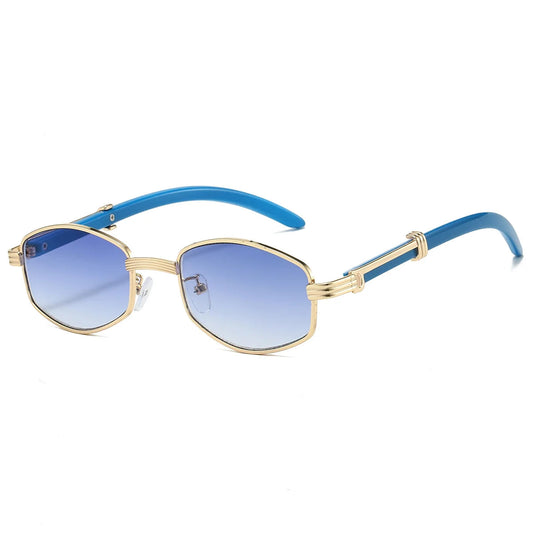 Unisex Vintage Hexagon Sunglasses 0
