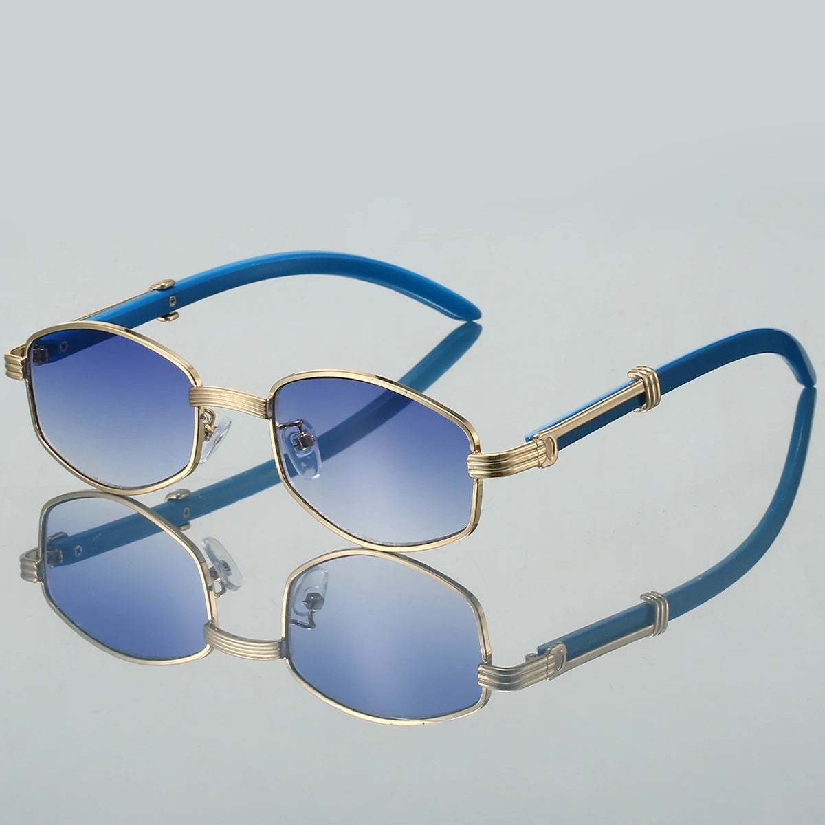 Unisex Vintage Hexagon Sunglasses 1