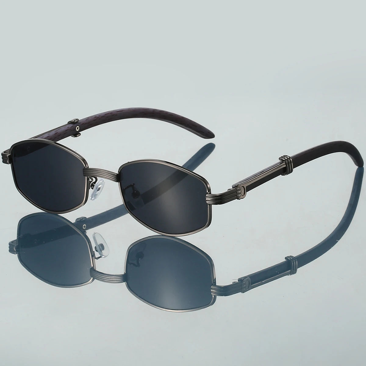 Unisex Vintage Hexagon Sunglasses 2