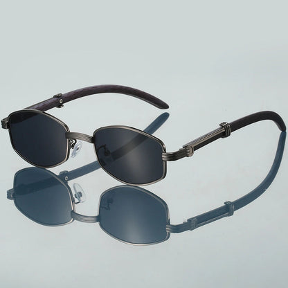 Unisex Vintage Hexagon Sunglasses 2