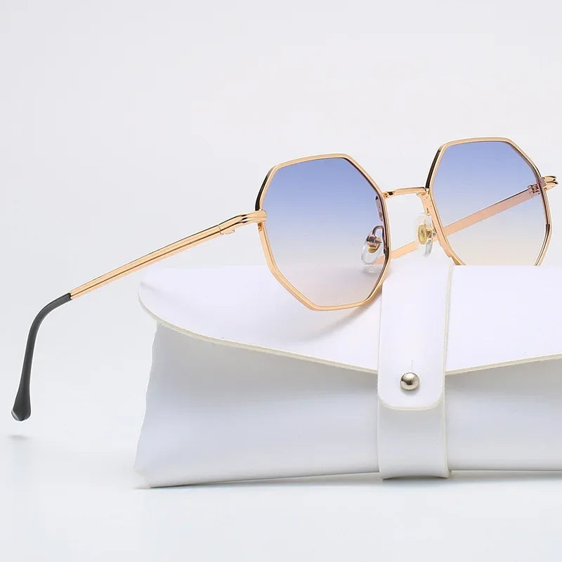 Unisex Vintage Solbriller Polygoner Retro Style 2