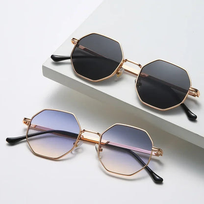 Unisex Vintage Solbriller Polygoner Retro Style 7