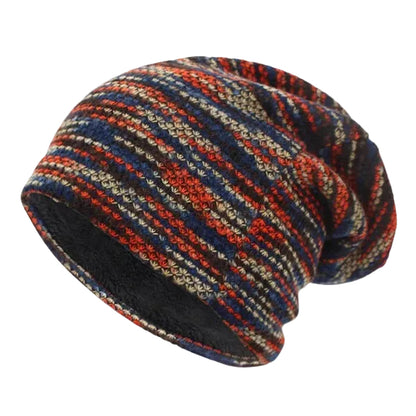 Unisex Vinterhue Med Stribet Design 0