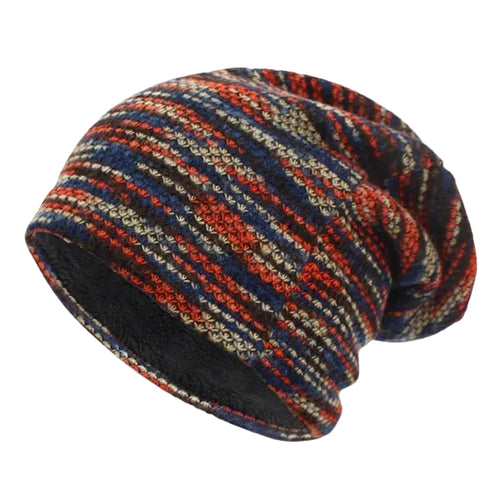 Unisex Vinterhue Med Stribet Design 0