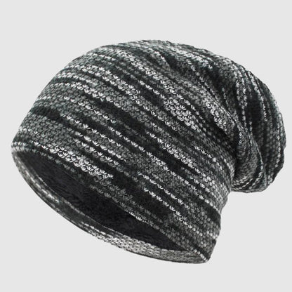 Unisex Vinterhue Med Stribet Design 1