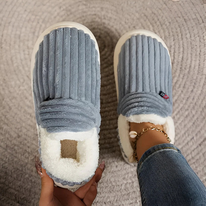 Unisex hjemmesko Bløde plys Skridsikre ergonomiske design 0
