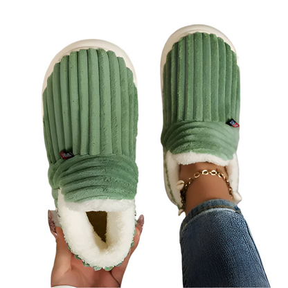 Unisex hjemmesko Bløde plys Skridsikre ergonomiske design 1