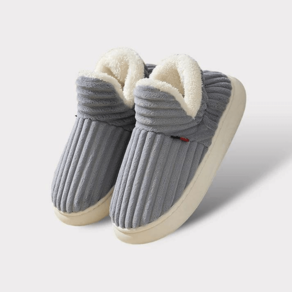Unisex hjemmesko Bløde plys Skridsikre ergonomiske design 3