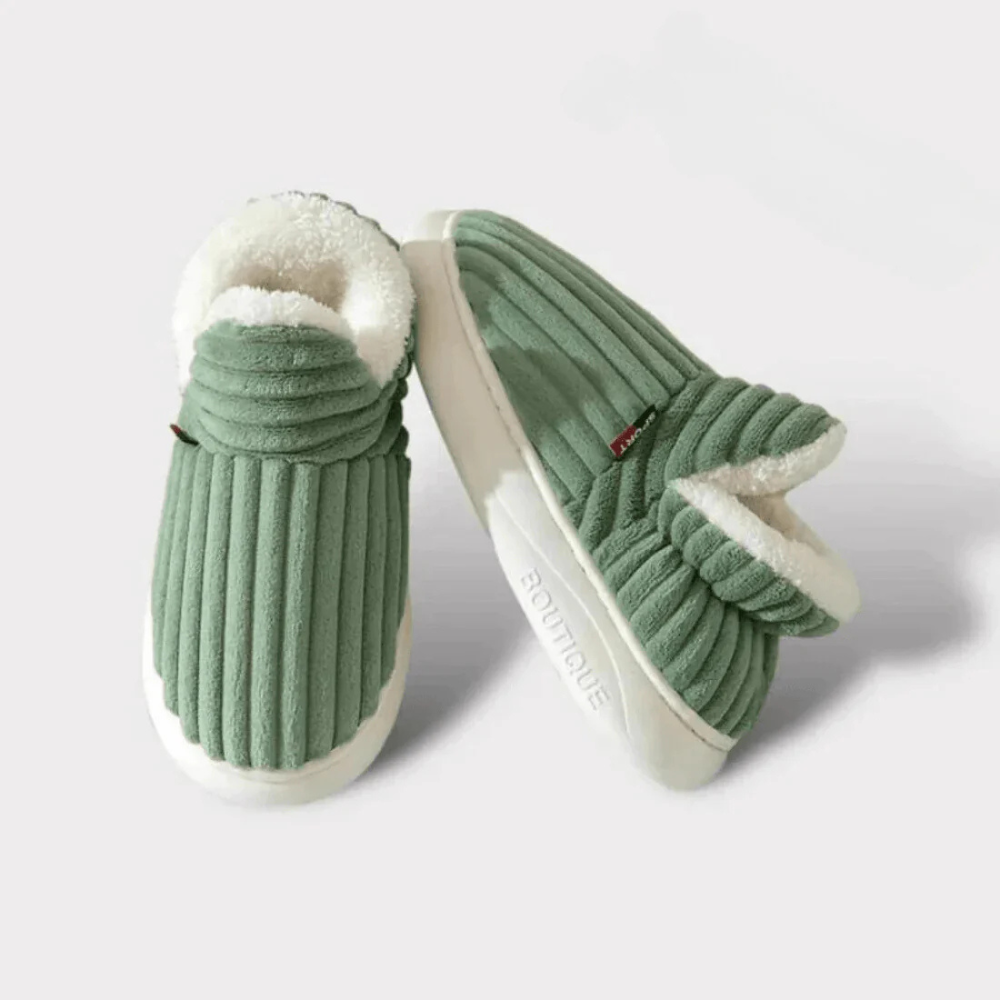 Unisex hjemmesko Bløde plys Skridsikre ergonomiske design 4