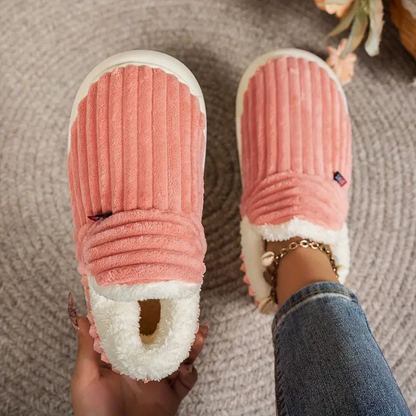 Unisex hjemmesko Bløde plys Skridsikre ergonomiske design 6