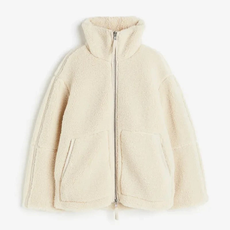 Varm Vinterjakke Dame Oversize Trendy Design 1