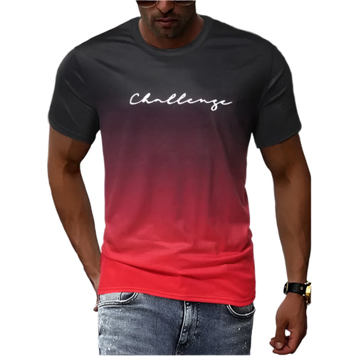 Herre T-shirt Vintage Gradient 100% Bomuld-1
