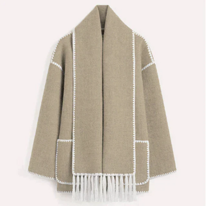 Vinterfrakke Dame Lang Stilfuld Med Justerbar Pasform 9