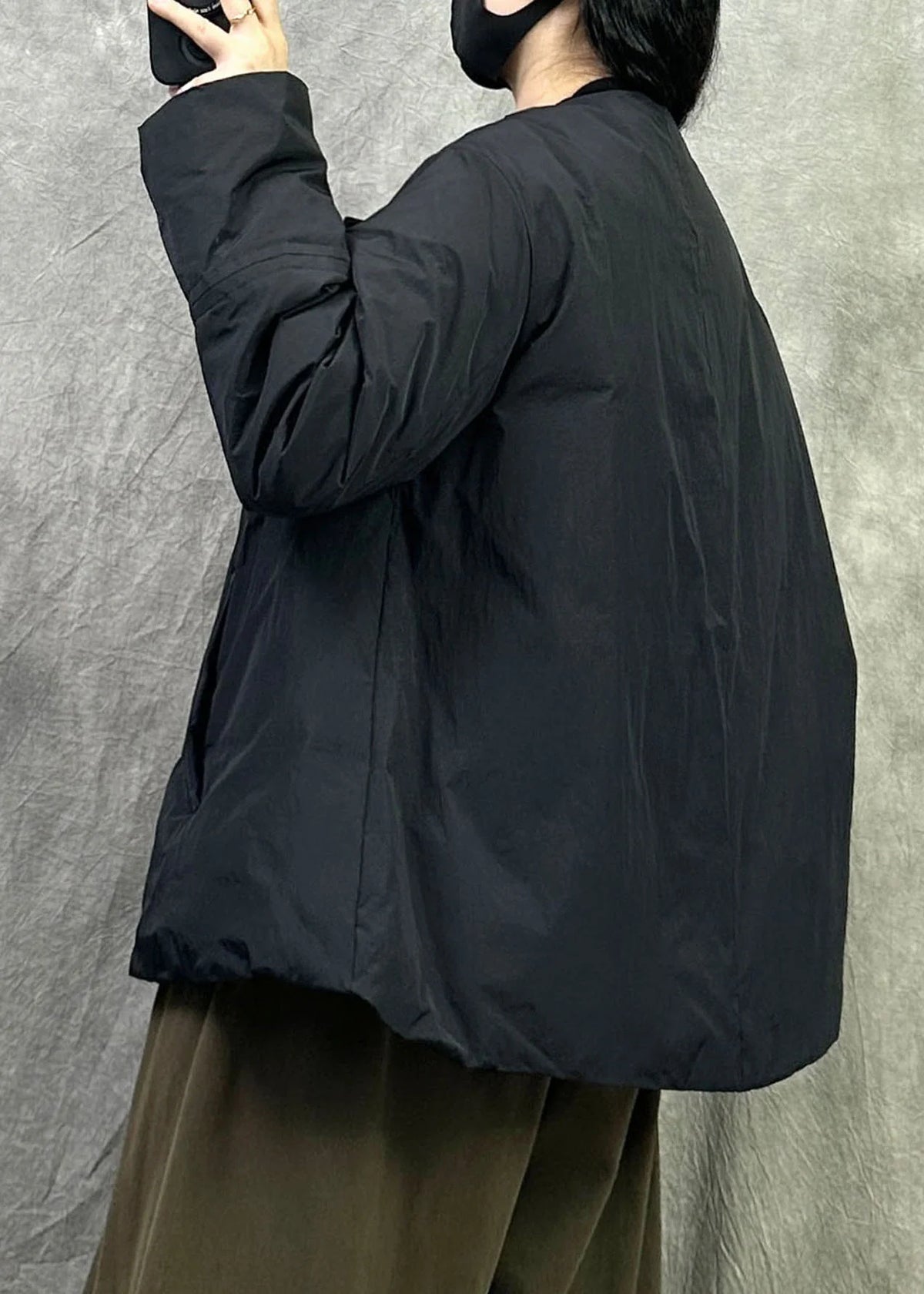 Vinterfrakke Dame Oversized A-linje Stil 3