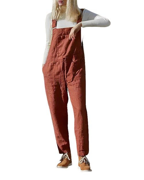 Damernes Sommer Jumpsuit ærmeløs i Let Bomuld 1