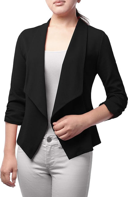 Oversized åben blazer til kvinder