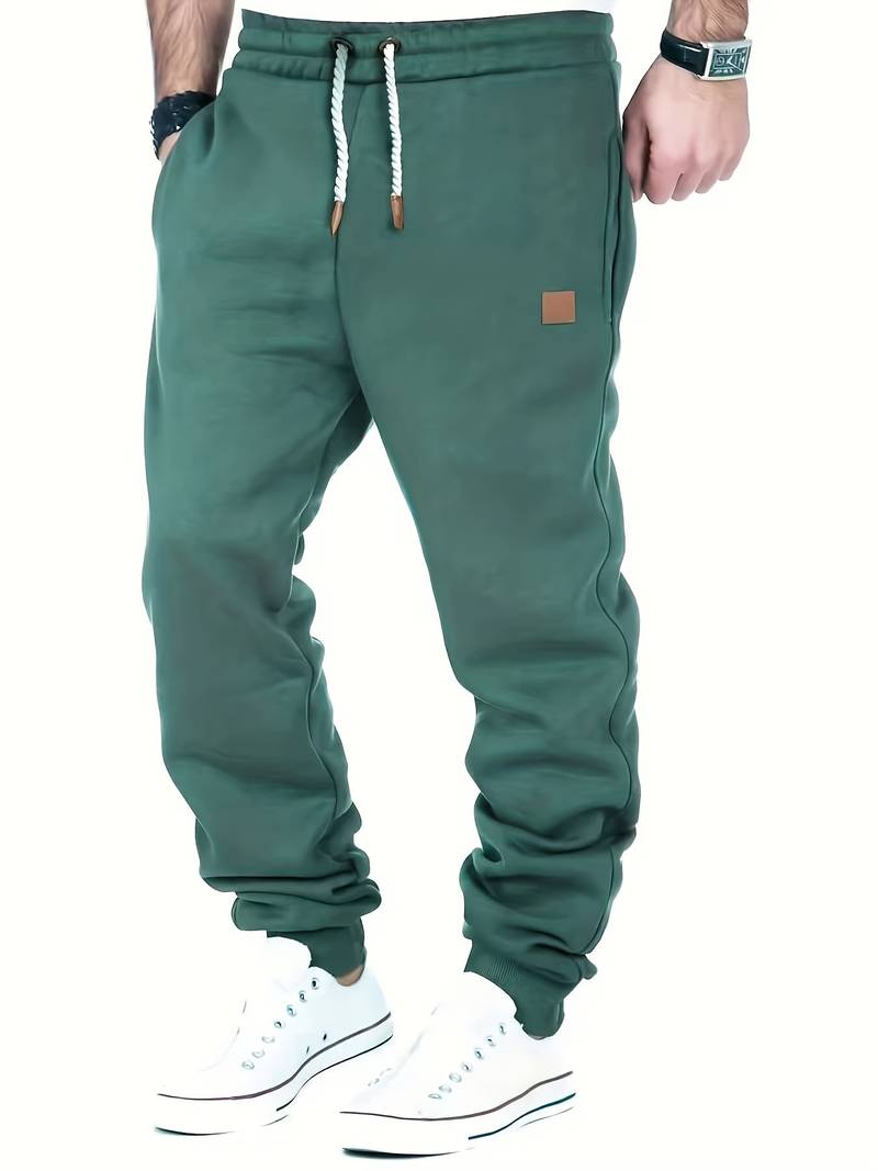 Variant image for Herre Bukser Løs Pasform med Snøre 100% Bomuld Casual Bukser til Mænd-17