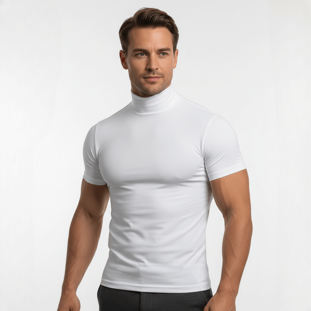 Herre Rullekrave T-shirt Moderne