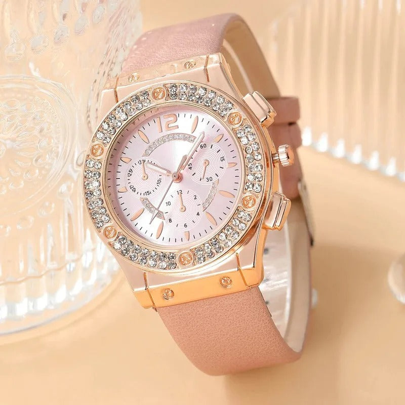 Luksus rhinestone ur (2 stk sæt)