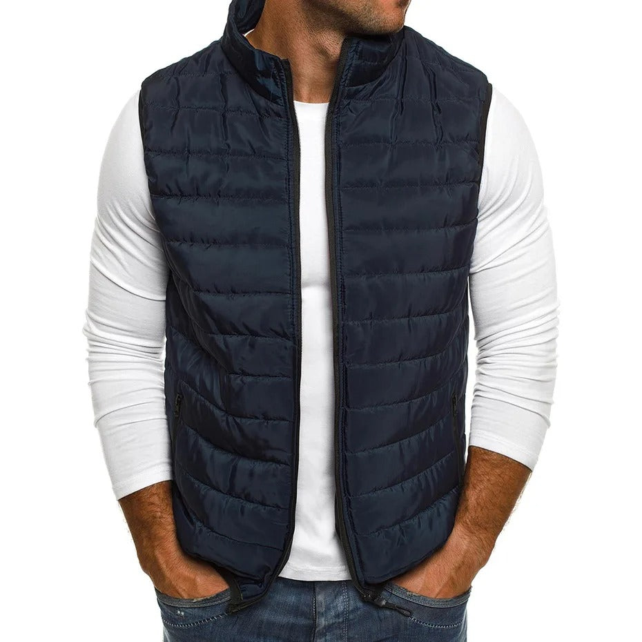 Bodywarmer-vest uden ærmer til mænd