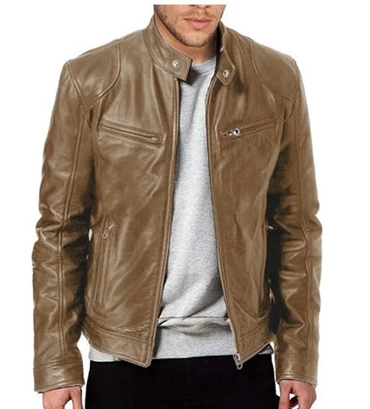 Slim Fit motorcykeljakke til mænd