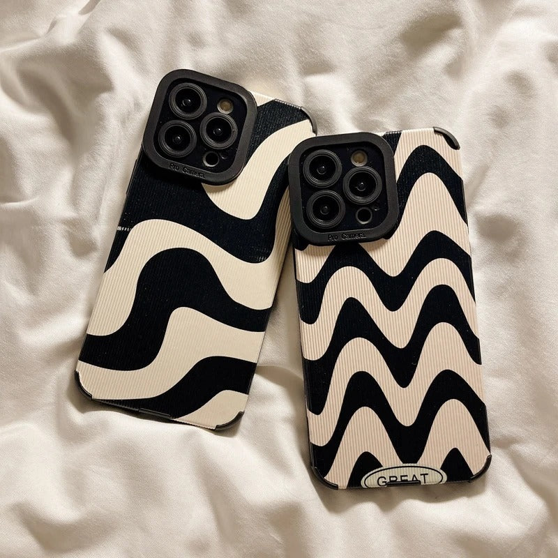 Zebra mønster telefon cover til iPhone