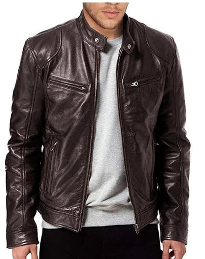 Slim Fit motorcykeljakke til mænd