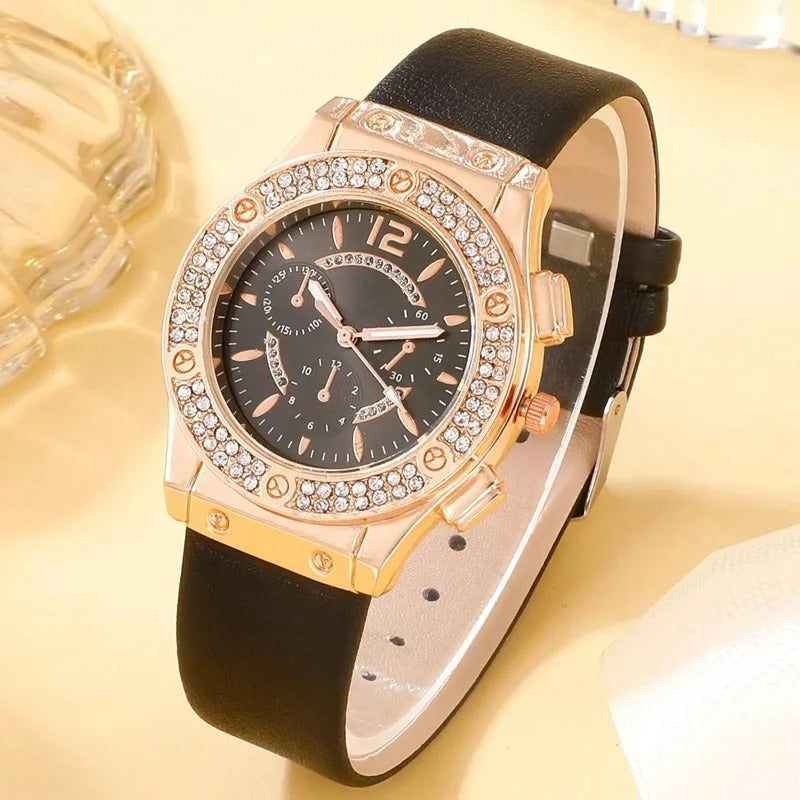 Luksus rhinestone ur (2 stk sæt)