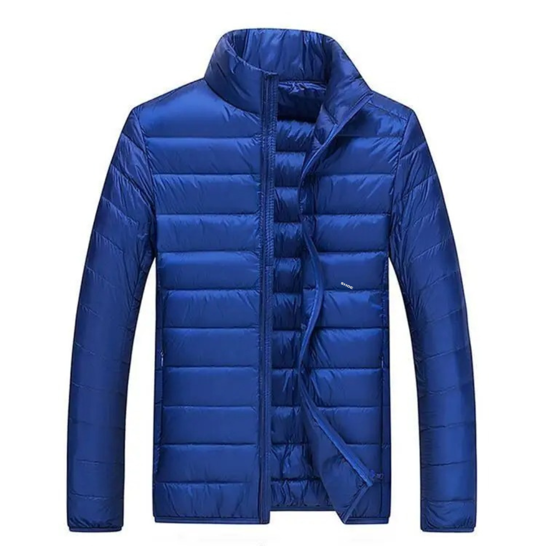 Ultralight hvid andedunsjakke til mænd