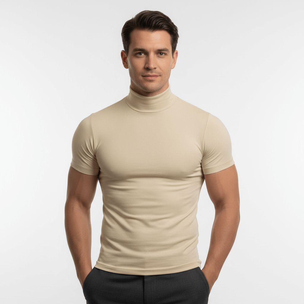 Herre Rullekrave T-shirt Moderne