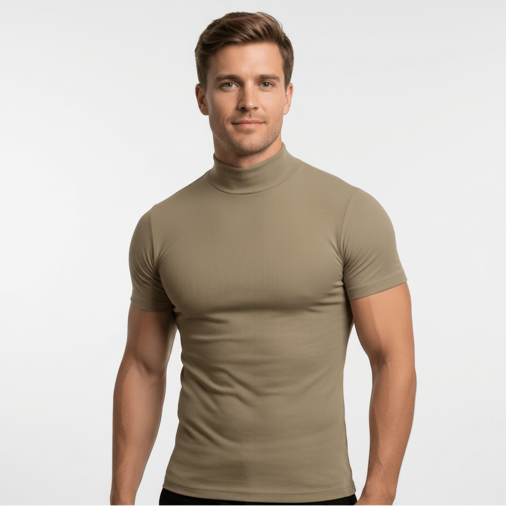Herre Rullekrave T-shirt Moderne