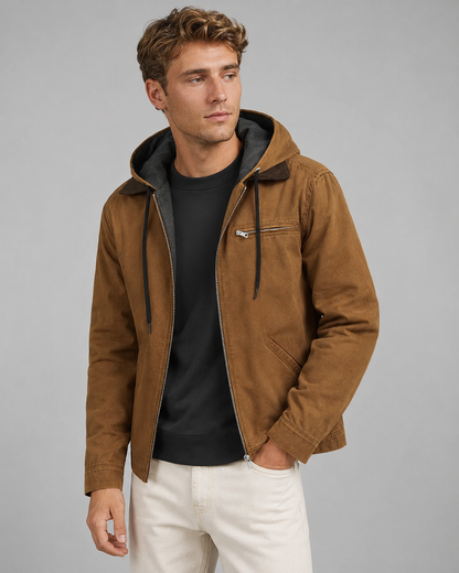 Herre Vinterjakke Bomber Design Isolerende Materialer