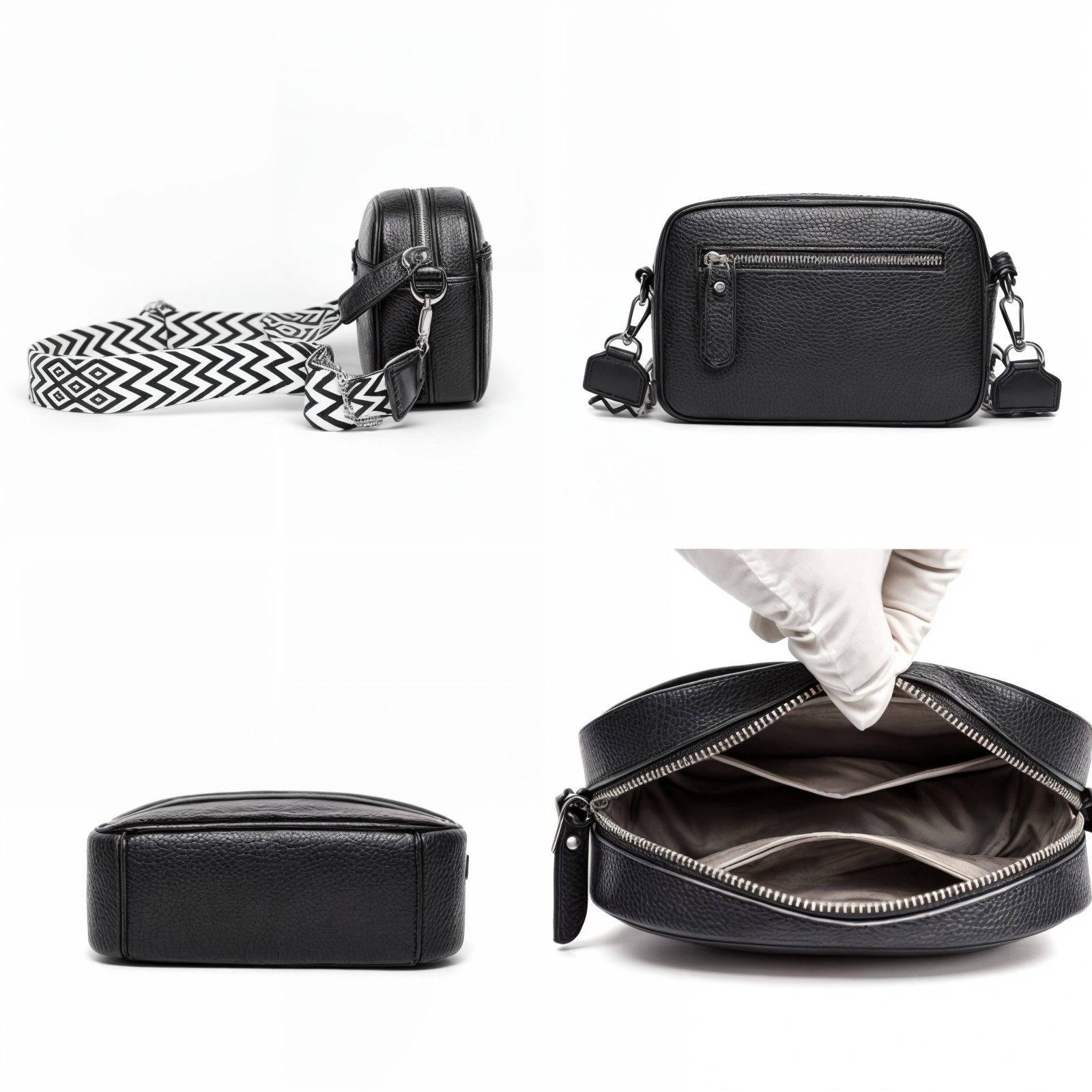 Crossbody-taske i læder af høj kvalitet