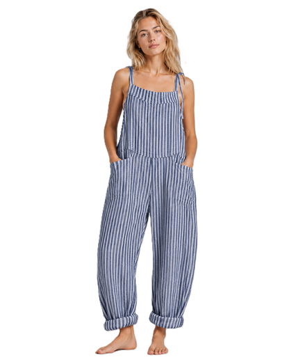 Kvinders Baggy Jumpsuit Løs Pasform Blødt Stof