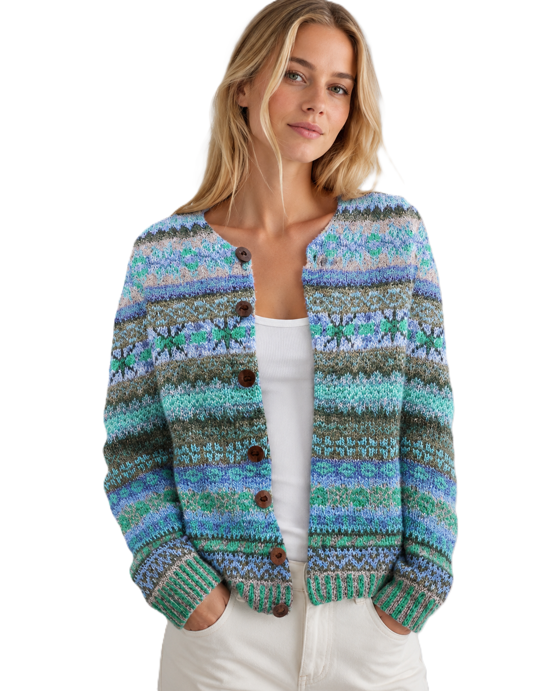 Kvinders Cardigan med Legende Print Afslappet Stil