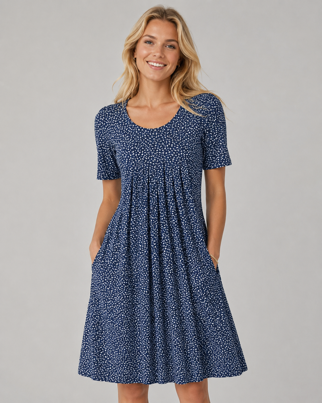 Kvinders Sommerkjole Blomsterdesign