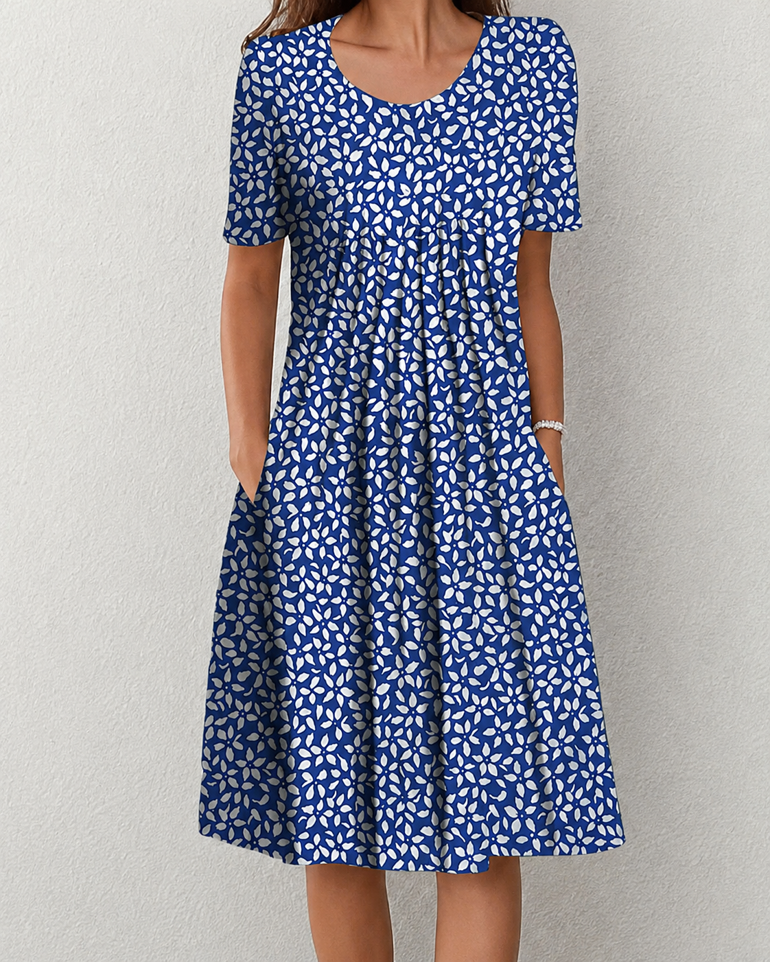 Kvinders Sommerkjole Blomsterdesign