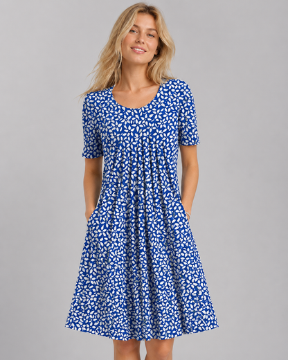 Kvinders Sommerkjole Blomsterdesign